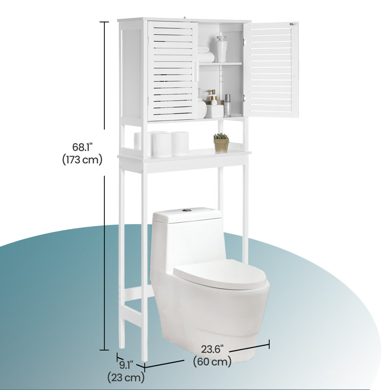 Over The Toilet Storage Cabinet, White