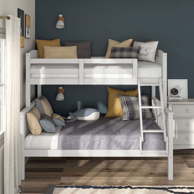 Kearie Twin over Full Standard Bunk Bed, White