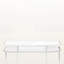 Winda 1-Drawer White Finish Computer Desk with Chrome Metal Legs, 30.89" H X 47.05" W X 23.63" D