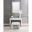 Miroir d'appoint en miroir et faux cristaux