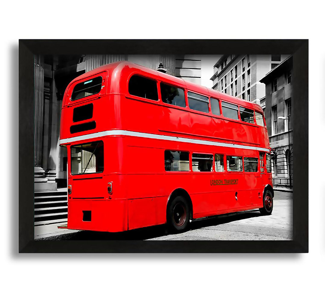 Gerahmtes Leinwandbild London Red Double Decker Bus