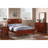 Bedroom Nightstand Cherry Wooden 2 Drawers Table Bed Side Table