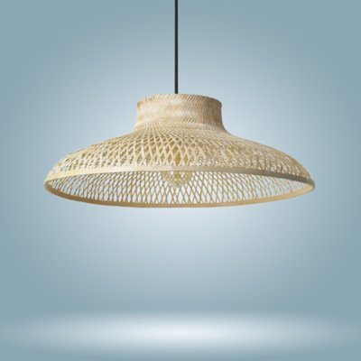 Amarchand 1 - Light Natural Dome Pendant