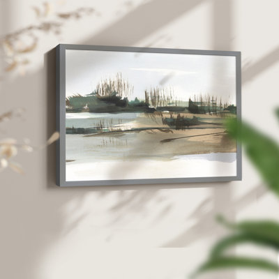 Marsh Reeds IV -Framed Print - Restickable