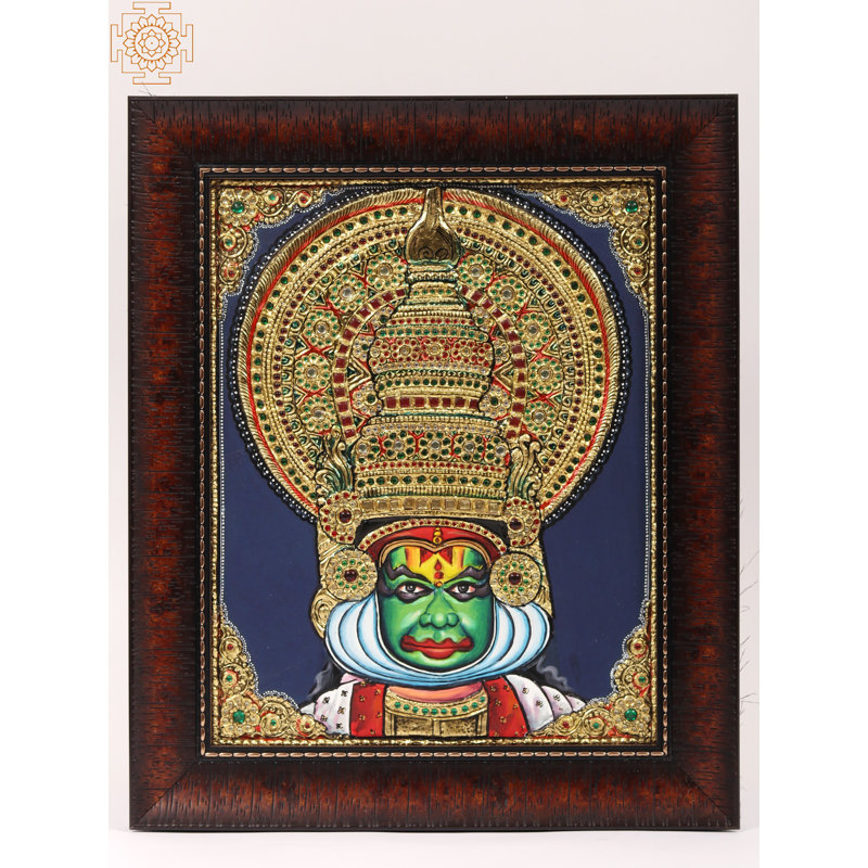 Kathakali Face | Framed Tanjore Painting
