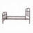 Annabelle Platform Bed Vintage Open Frame, Industrial Pipe Cast with Copper Handbrush Accent-1545292373