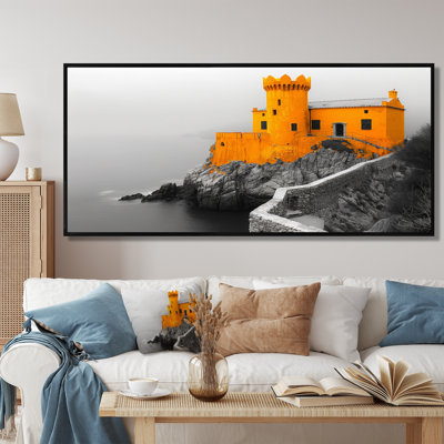 Monochère jaune et gris, Irlande Fortress I - Fortress, art mural