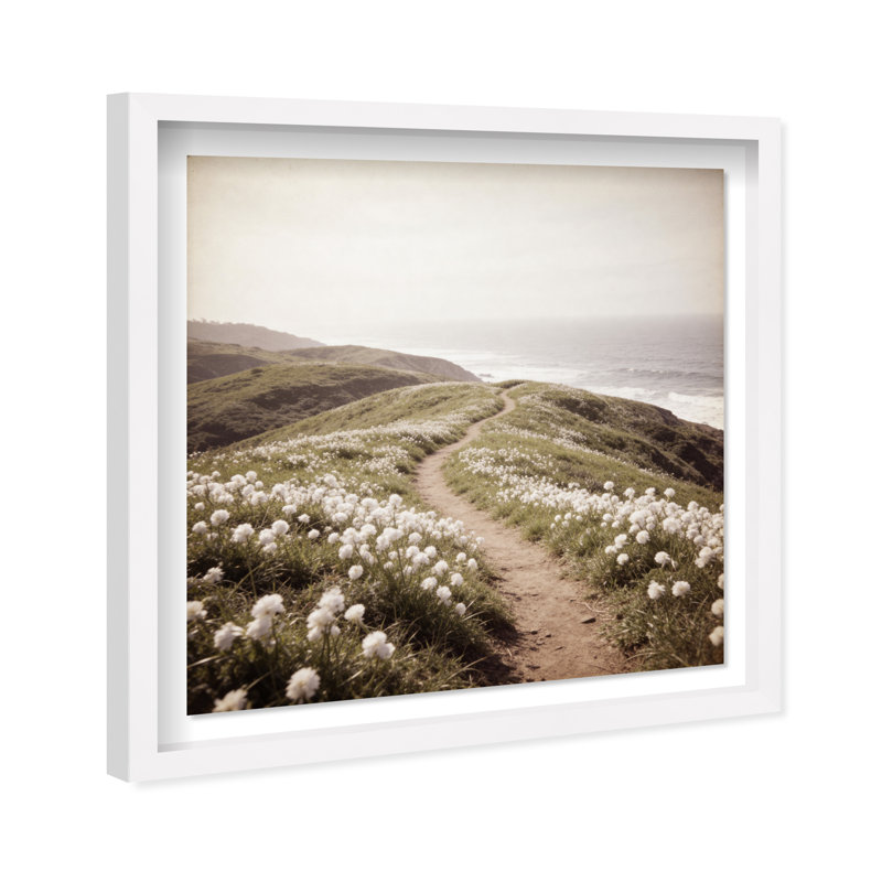 Blooming Path Print by Oliver Gal, 25.5" H x 25.5" W, White Shadowbox