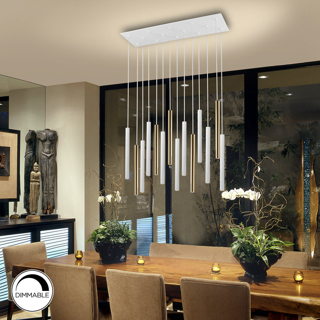 Kuhlmann 14 - Light White LED Cylinder Pendant