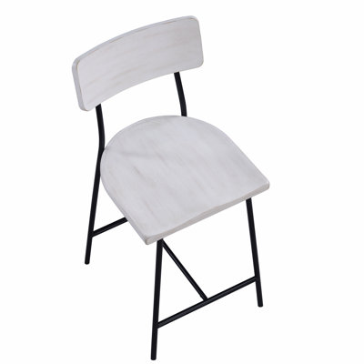 Tabouret de comptoir moderne en bois et métal