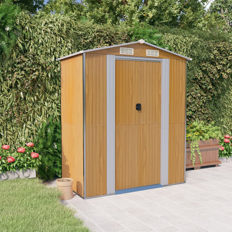 6.3 ft. W x 3.54 ft. D Steel Traditional Storage Shed