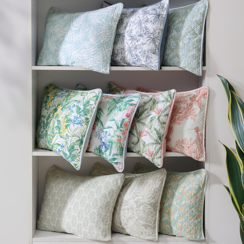 Acapulco Palms Quilt Quilt, King Quilt + 2 King Shams