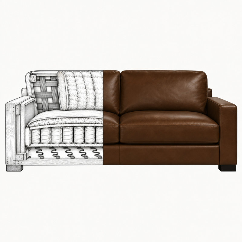 Amberella Sofa, 32" H x 90" W x 41" D
