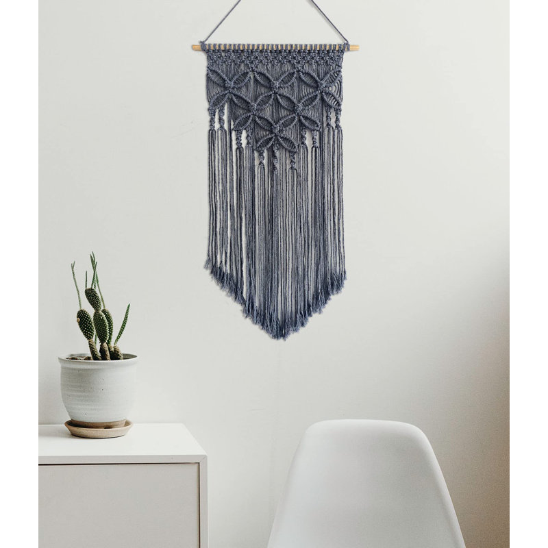 Wall Decor on Fabric, Grey
