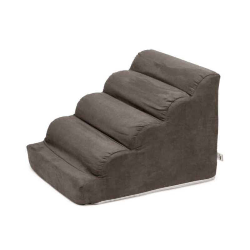Snoozer Orthopedic Microsuede Stair Railing, Moyen (H 17,5 po x l 21 po x P 25 po), Chocolat noir