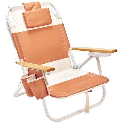 Deluxe Beach Chair: Tierra Clay Block