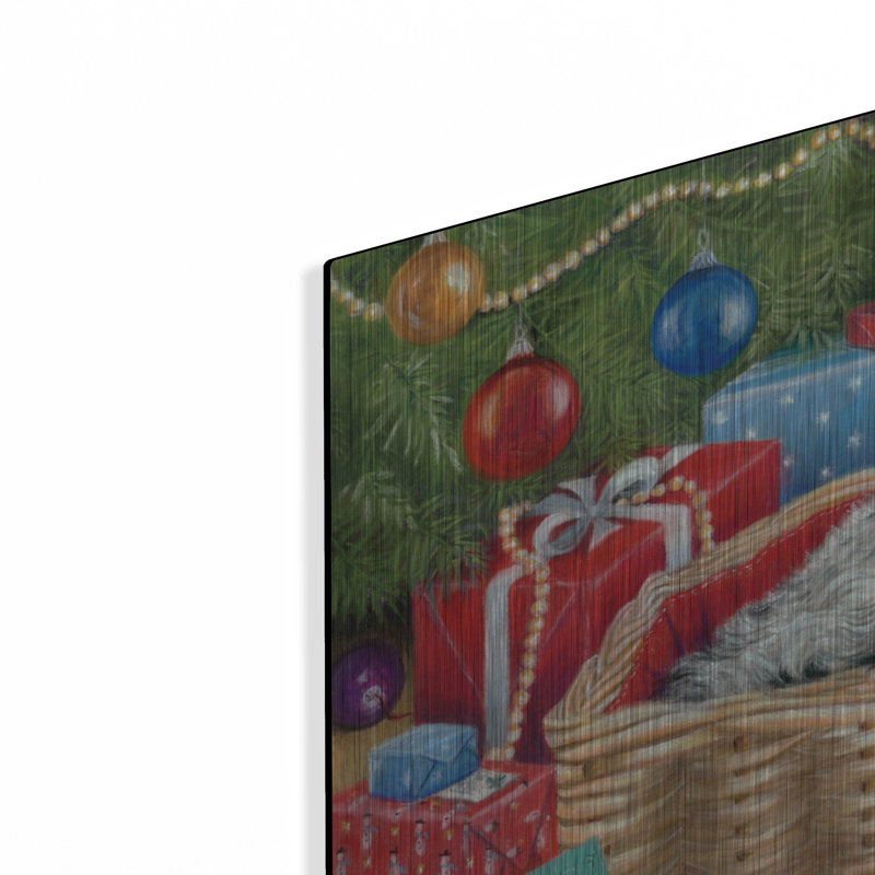 The Holiday Aisle® «The Night Avant Christmas» par Janet Pidoux, art mural en métal, H 12 po x l 24 po