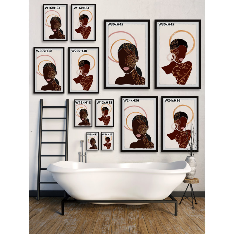Real Beauties Diptych, H 18 po x l 12 po x P 1,5 po