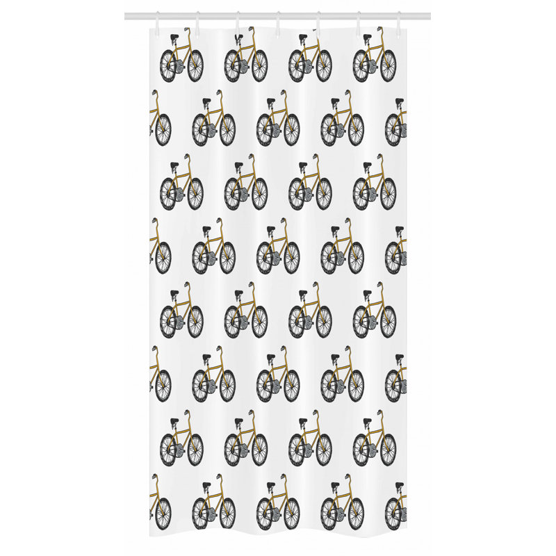 Shower Curtain with Hooks Included, 36" W x 72" L