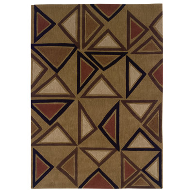 Equelle Handmade Rug Camel And Brick
