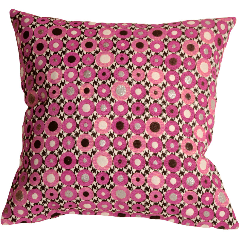 Coussin Houndstooth, Rose