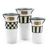 Spectator Galvanized Flower Buckets, Set Of 3