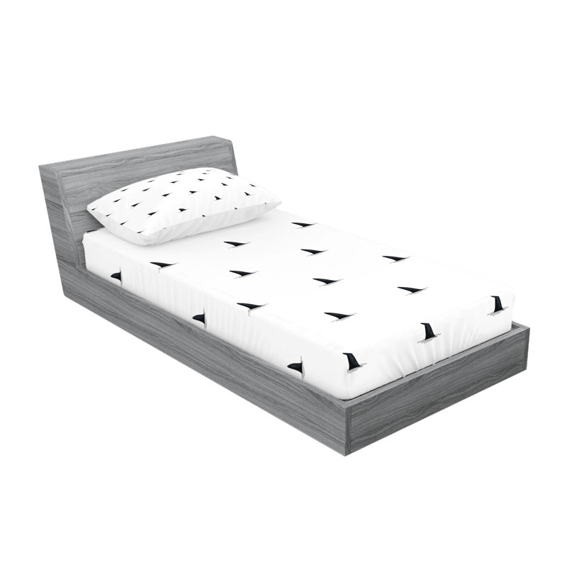 Drap-housse et coussin décoratif Ambesonne, Ensemble de draps pour lit simple + 3 pièces supp