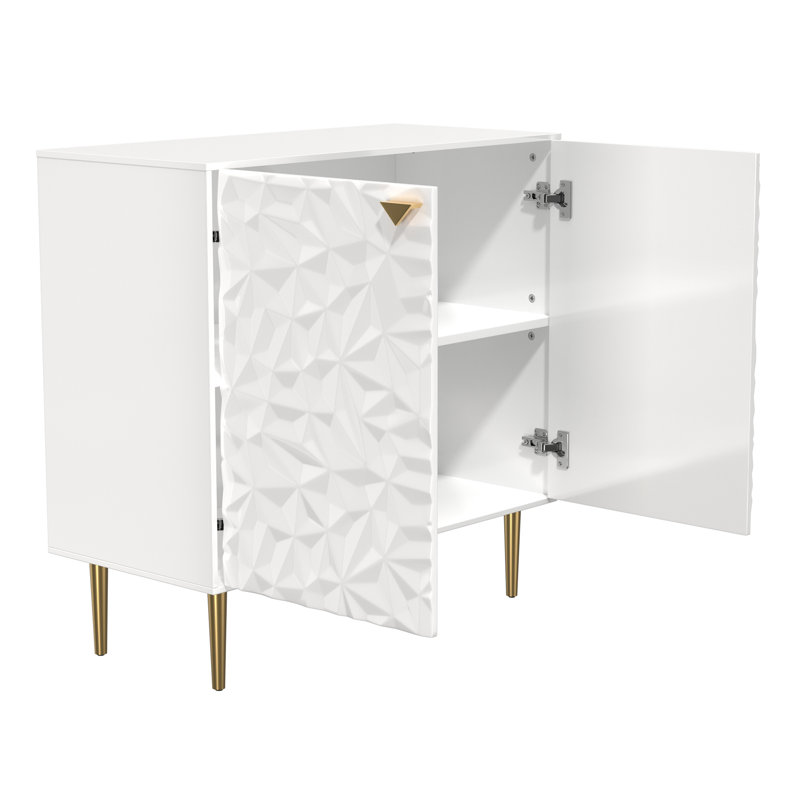 Armoire d'appoint 2 portes Legakis , Blanc