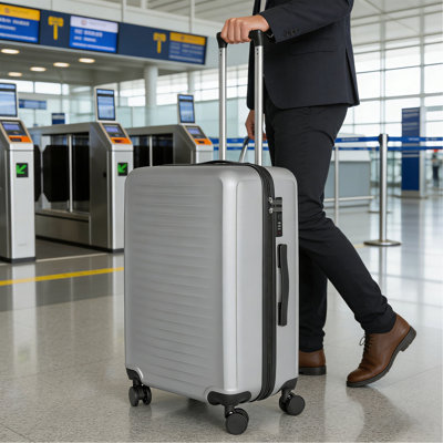 Valise argentée
