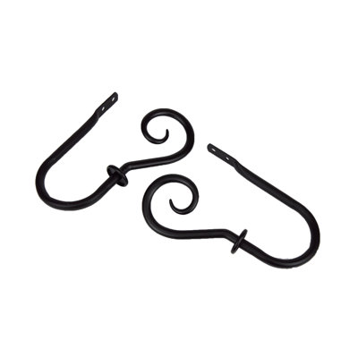 Modern Curl Steel Curtain Holdback