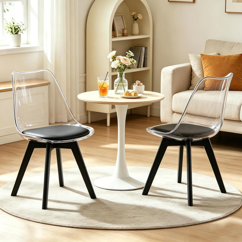 Side Chair, Transparent Black