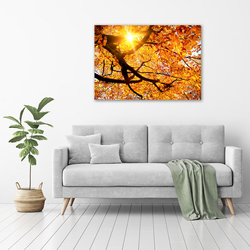 Crown Of Autumn Trees - Wrapped Canvas Print
