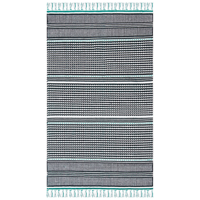 Granada Hand Woven Performance Striped Rug, Rectangle 5' x 8'