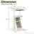 Gymax 2pcs Sit-to-stand Laptop Desk Cart Rolling Mobile Height Adjustable W/ Storage