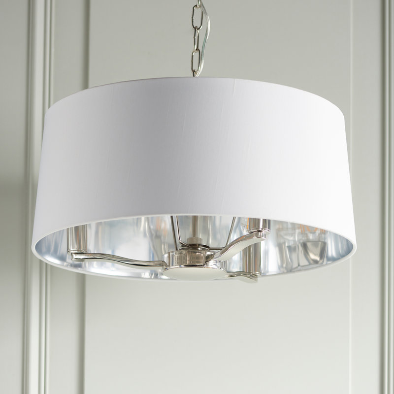 Hope 3 - Light Drum Chandelier, Bright Nickel