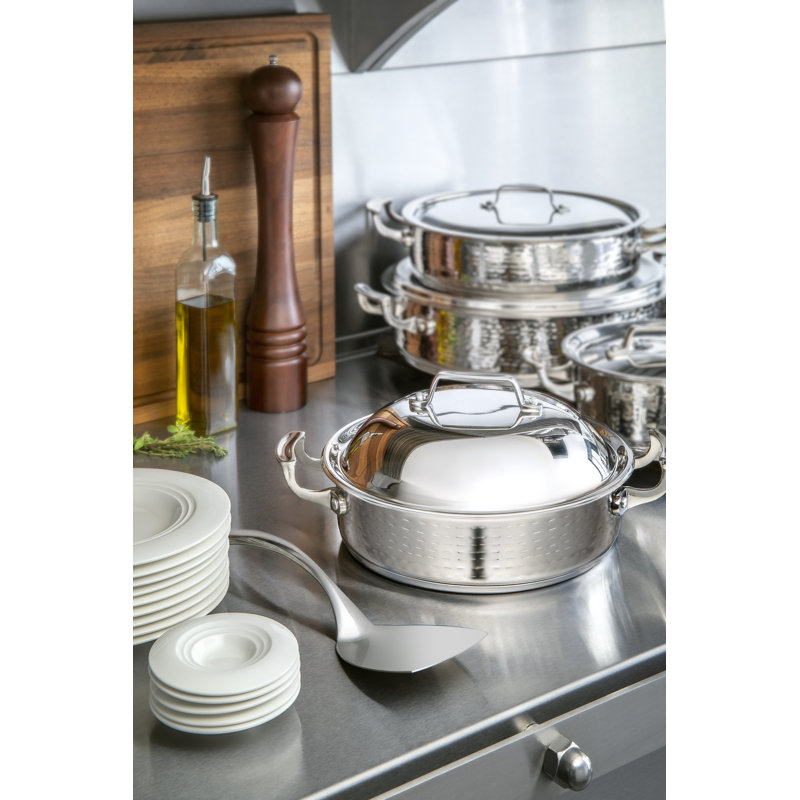 Marmite en acier inoxydable avec couvercle Bon Chef Cucina, 6 pte