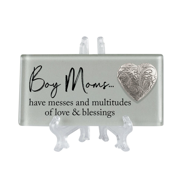«Boy Moms Have Messes Blessings», plaque décorative
