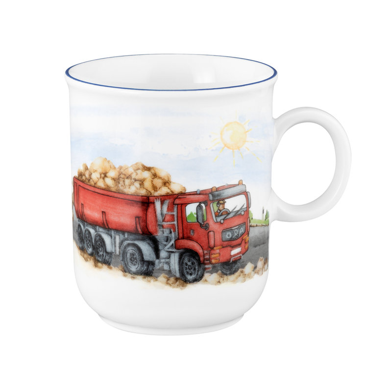 Compact Coffee Mug, On The Construction Site