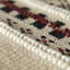 Tapis beige / noir en laine tissé à plat à la main à motif géométrique-1830097198