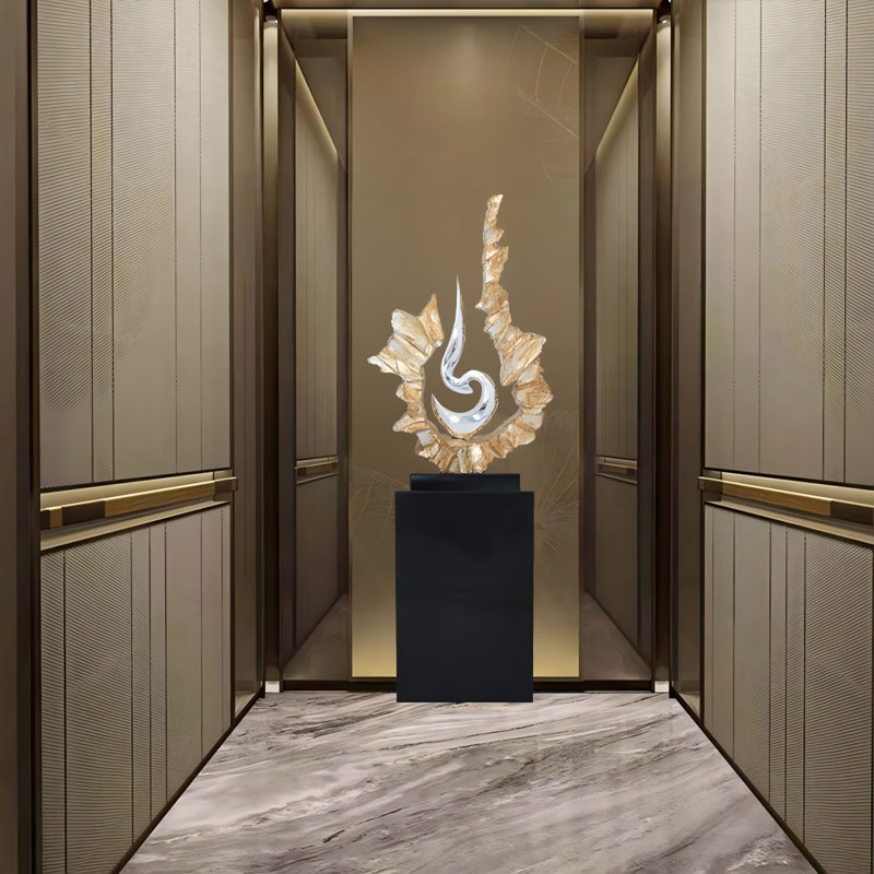 Modern Large Abstract Electroplated Ornament