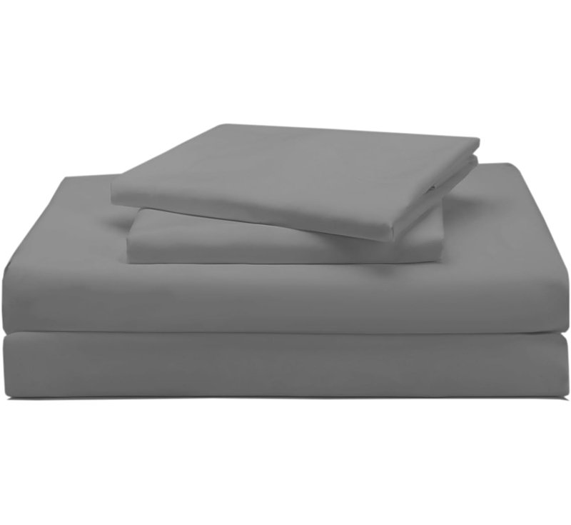 Soft  Microfiber Sheet Set, Gray, King Sheet Set + 1 Fitted Sheet + 2 Pillowcases