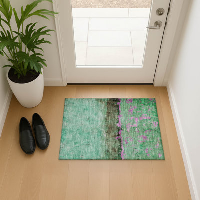 Tapis abstrait Varroville AMF1716 lavable à la machine de qualité supérieure