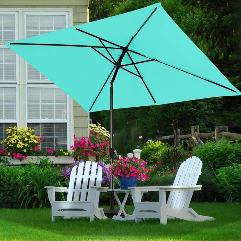 Parasol rectangulaire pour l'extérieur, Vert