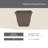 Square Plastic Planter with Sauce-861422521