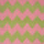 Pink & Green Chevron Dhurrie Cotton Rug - 8'10" x 11'10"