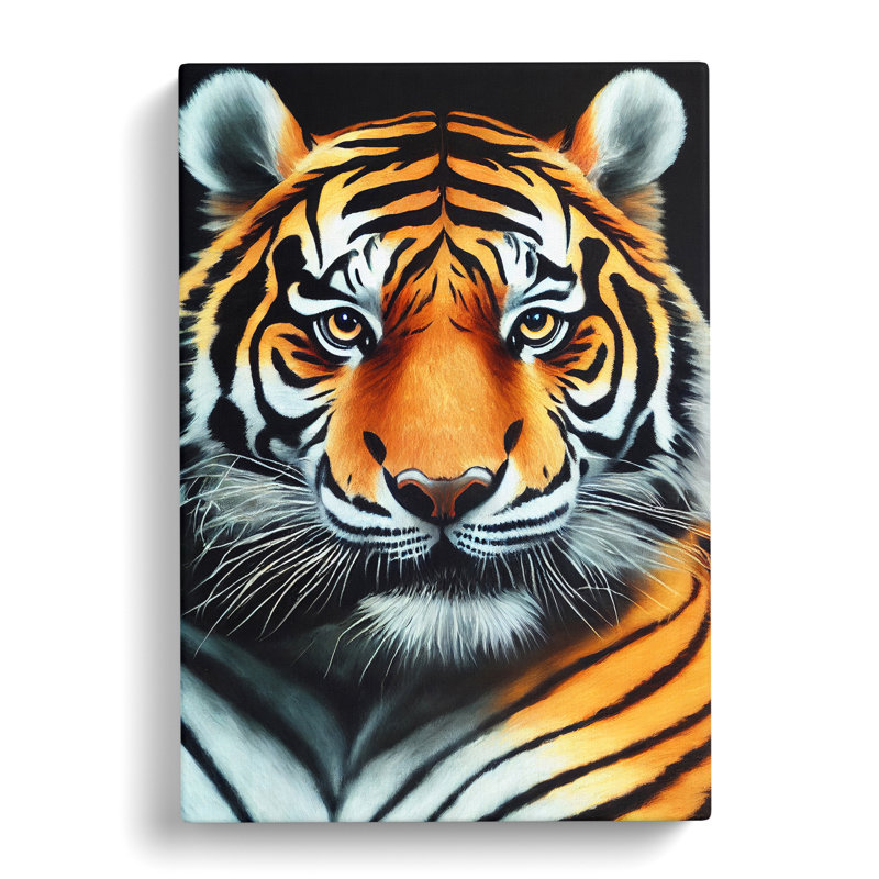 Tiger Portrait Vol.5 - Wrapped Canvas, 50cm H x 35cm W x 3cm D