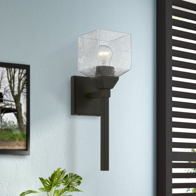 Applique murale de salle de bain à intensité variable 1 lumière Ashanni