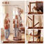 Miroir pleine longueur 70 po x 19 po avec portemanteau, miroir vertical 4 en 1 avec tablette et base pivotante à 360°-1698121395