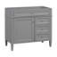 Meuble-lavabo de 36 po sans lavabo supérieur, armoire de rangement de salle de bain avec 2 tiroirs et un tiroir basculant, structure en bois massif-800908323-800908335-800908331