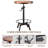 Anayia Pine Round Solid Wood Top Metal Base Dining Table